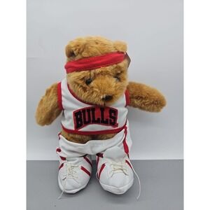 1997 Good Stuff Chicago Bulls NBA Plush Bear 13" Benny Bull Mascot Tag